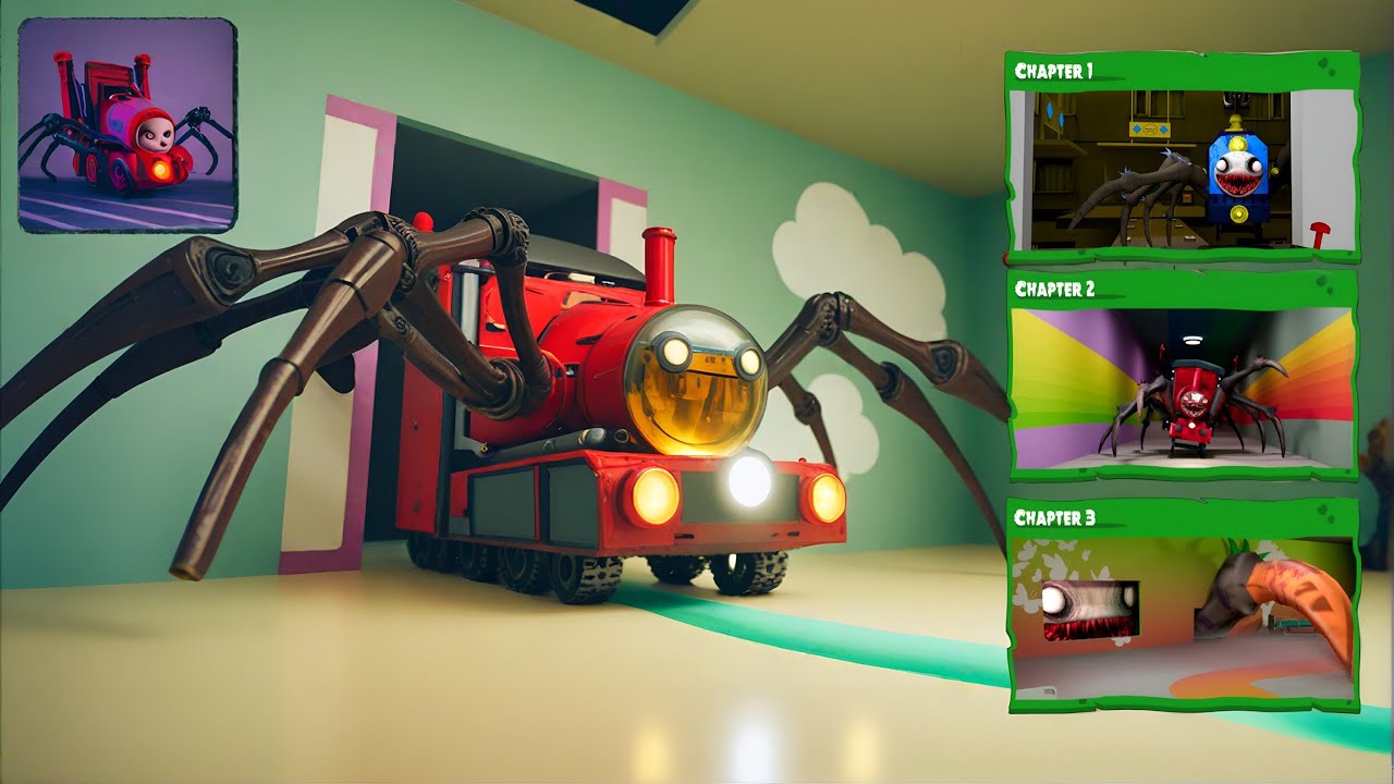 Spider Train Monsters Survival - Gameplay Walkthrough Part 17 - All Chapters (1,2,3) (Android, iOS)