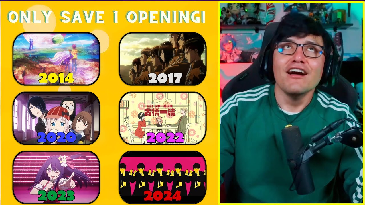 JugandorCriticon SALVA UN OPENING DE ANIME POR AÑO 2000-2024 | Mucho Orgasmo 😂