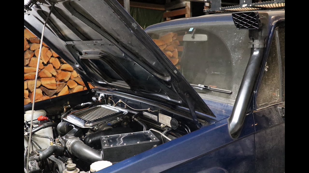 1989 Isuzu Trooper diesel, boosted 22 PSI Custom snorkel  and high flow intake