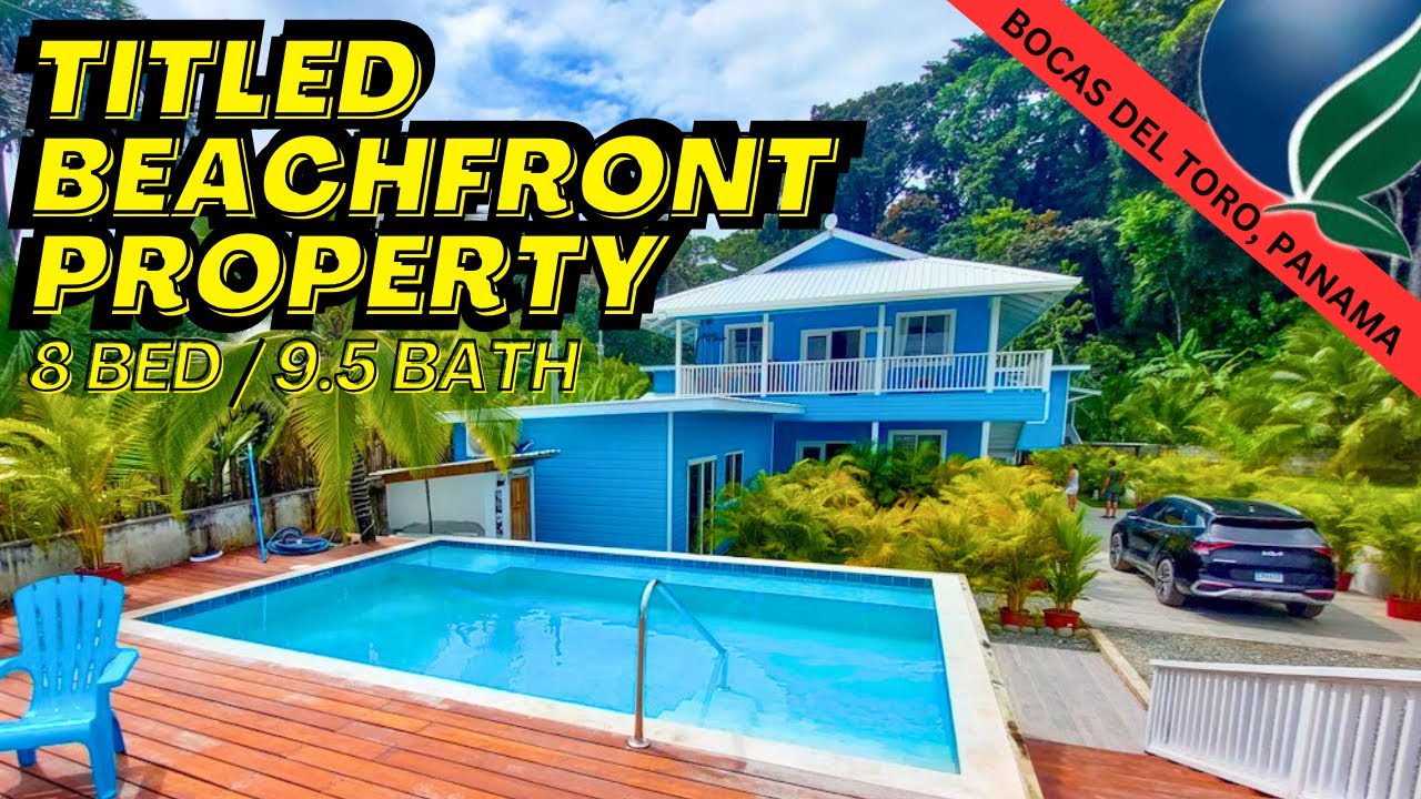Titled Beachfront Compound with 8 Beds & Pool | Luxury Vacation Rental in Bocas del Toro, Panama