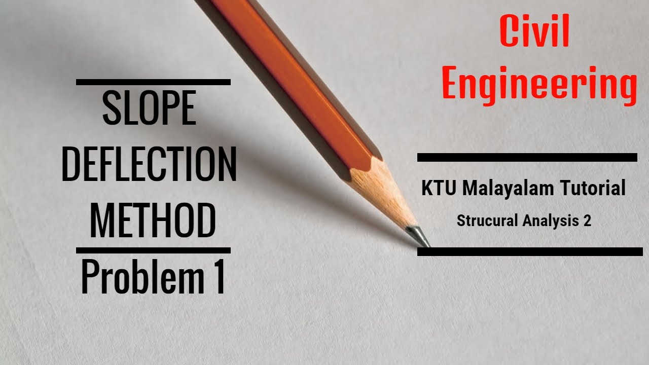 Slope Deflection Method | Problem 1 | Malayalam Tutorial | Structural Analysis | KTU | Civil
