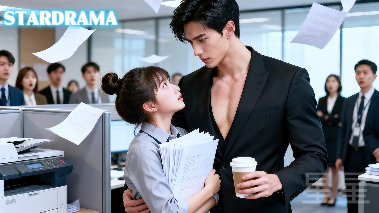 女孩第一天上班遇到新上任的總裁竟是自己的新婚老公，他看穿她的慌張，輕蔑一笑，借著公事把她叫進總裁辦公室，關上門狠狠吻！ #短劇 #逆襲 #星星追劇
