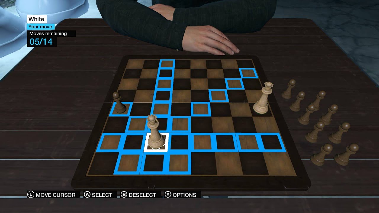 Watch Dogs chess path puzzles