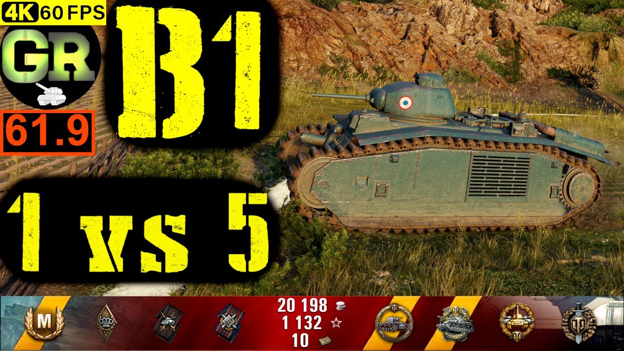 62_World of Tanks B1 WoT Replay - 9 Kills 1.3K DMG(Patch 1.4.0)