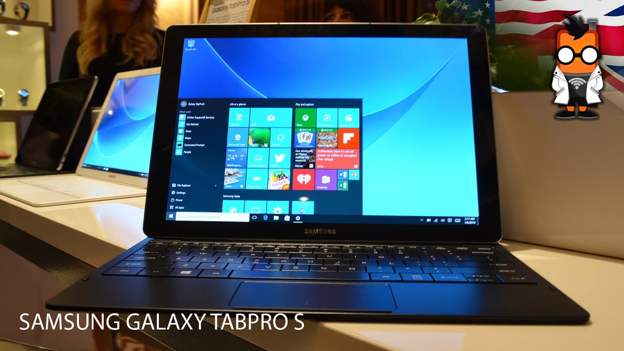 Samsung Galaxy TabPro S Hands On - CES 2016