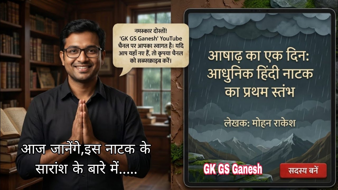 #आषाढ़ का एक दिन, मोहन राकेश का नाटक का सारांश #2edgread #rpsc #hindi_shahitye | #pgt #upsc 
