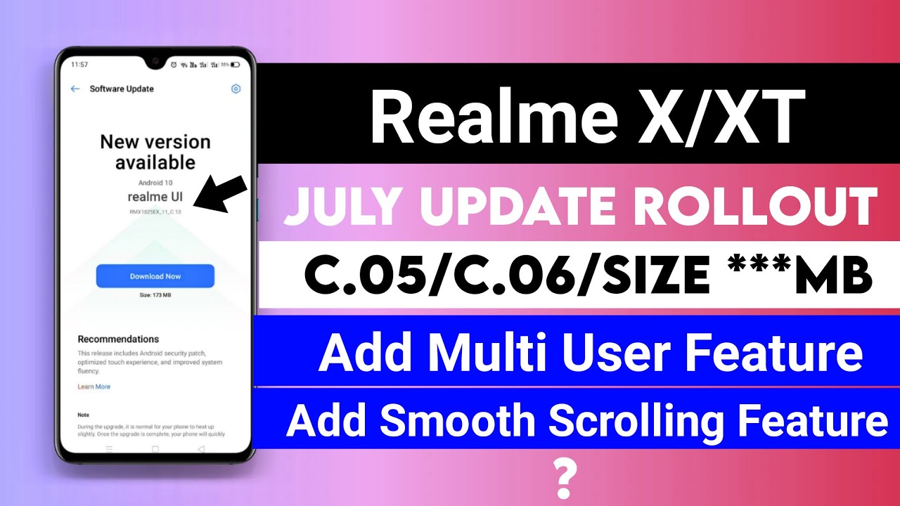 Realme X/XT July Update Rollout | Realme X july update C.05 | Realme XT july update C.06