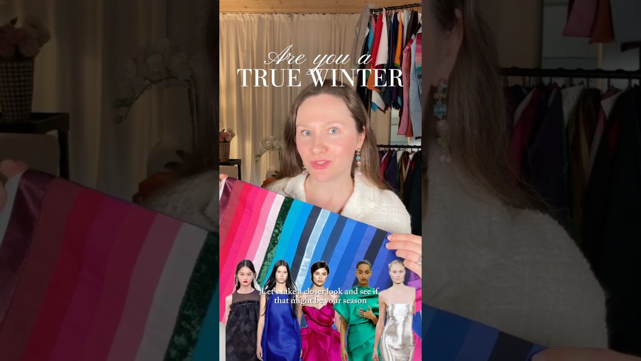 Are you a TRUE WINTER? ❄️💎 Color analysis series #coloranalysis #truewinter #colorseason