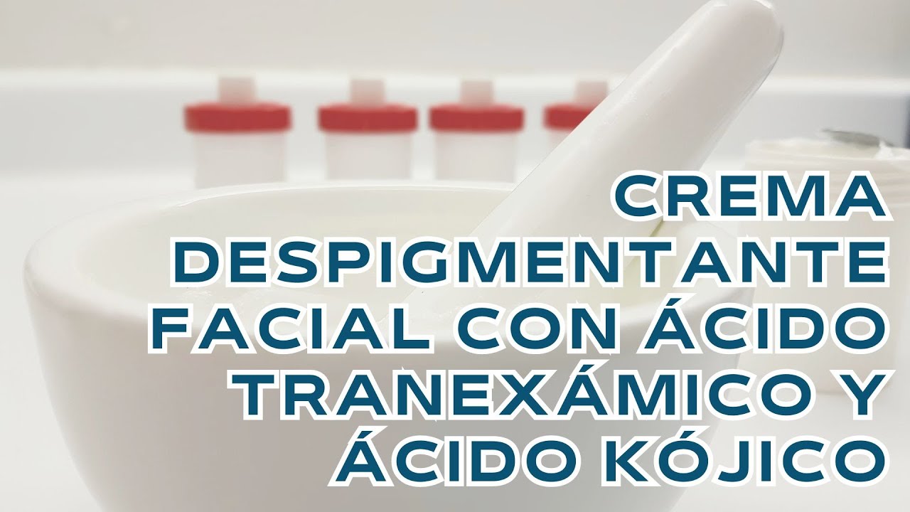 Crema despigmentante de ácido tranexámico y ácido kójico
