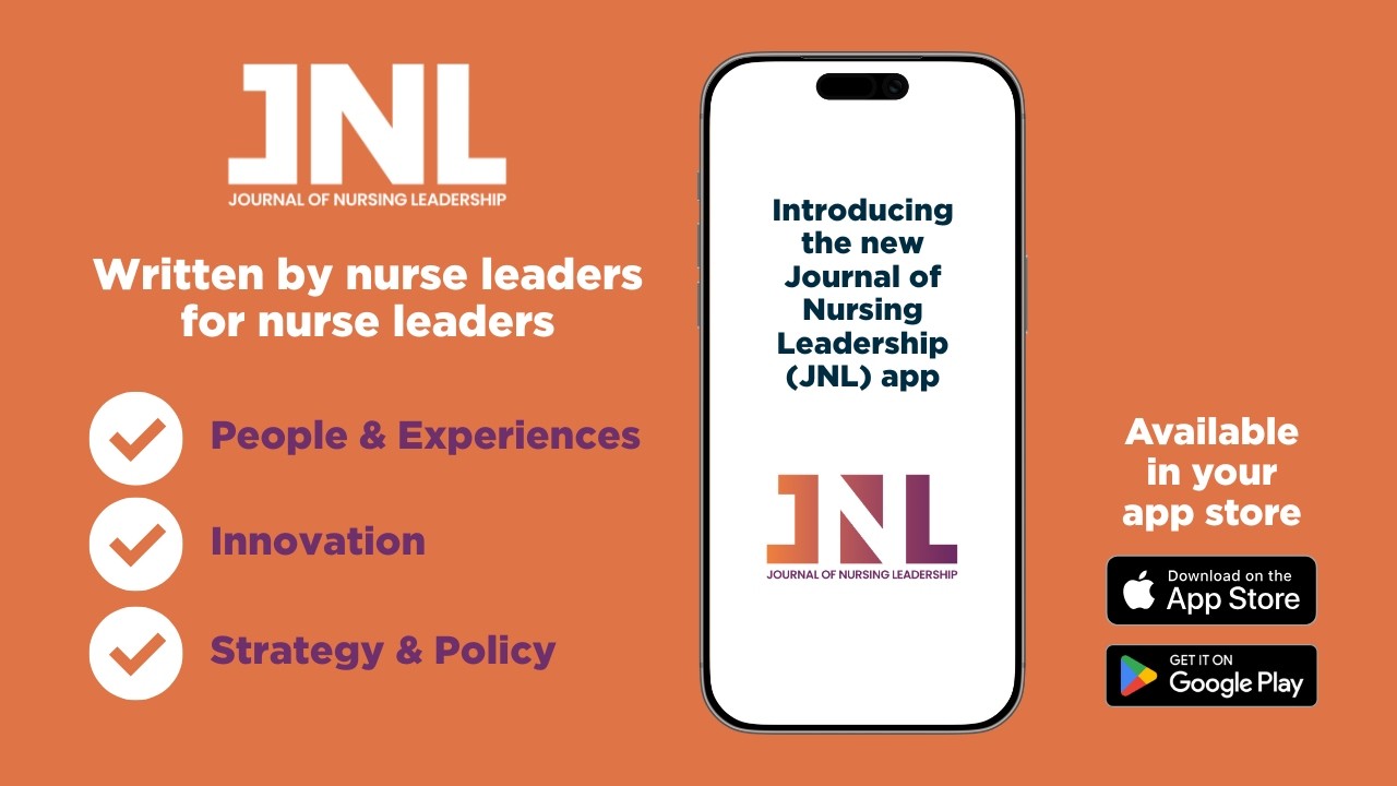 Introducing the new Journal of Nursing Leadership (JNL) App