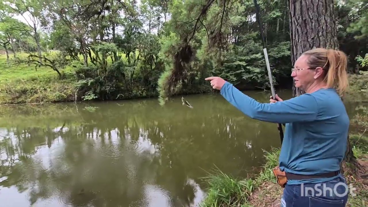 Pescamos e fizemos a soltura das tilapia # pescaria e preservação 