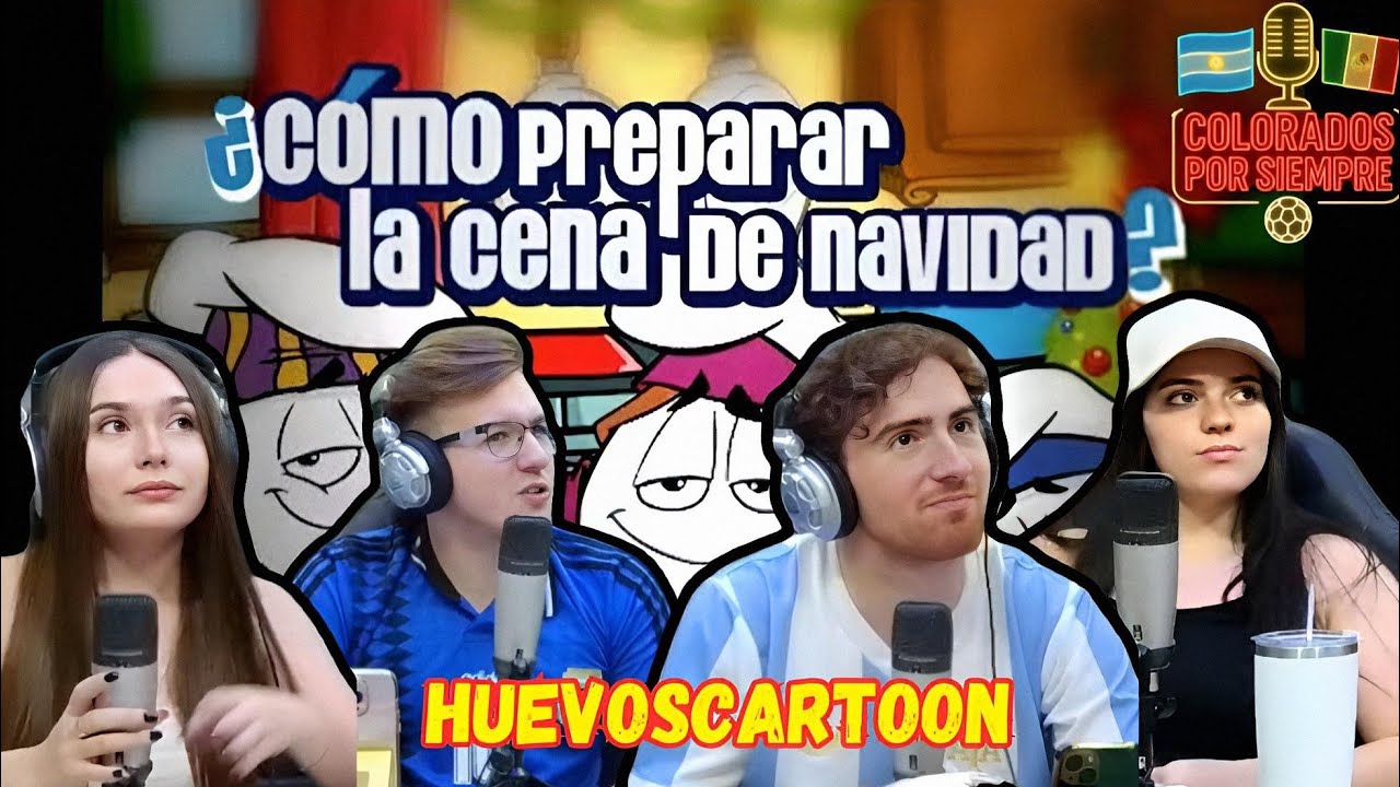 🇦🇷🇲🇽 Poeta Huevos - ¿Cómo preparar la cena de navidad? HuevoCartoon [REACCION] 