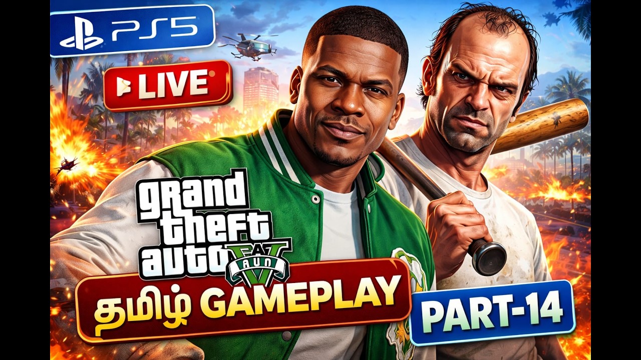 🔥 GTA 5 LIVE — Franklin & Trevor Chaos 💥 Tamil Gameplay | PS5 🔴