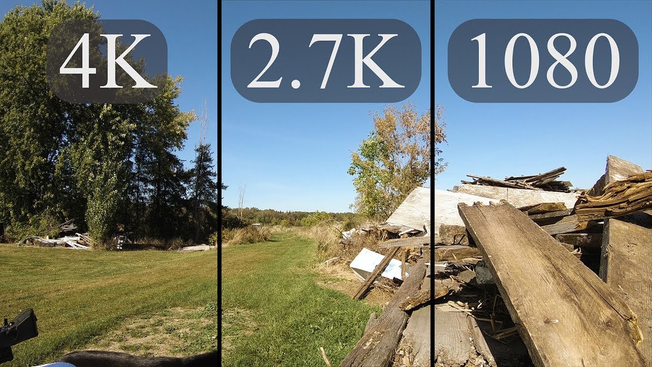 GoPro HERO 6 -  4k vs 2 7k vs 1080