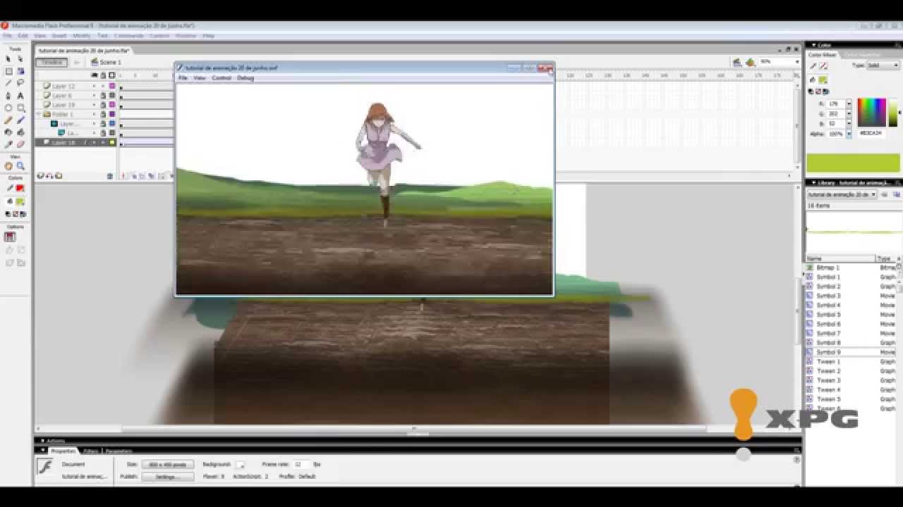Processo de animação em Flash