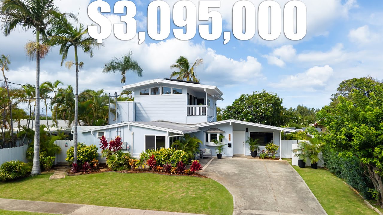 Tour this $3.1M charming home just steps away from Kailua Beach Park