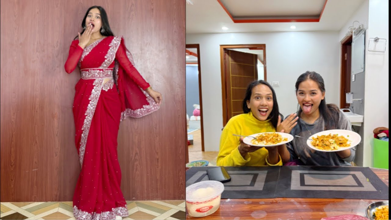 BEHULI JASTAI DEKHIYO DEEPA SAREE MAA😲 | YUMMY 2PM NOODLES BANAYO DEEPA LE😍
