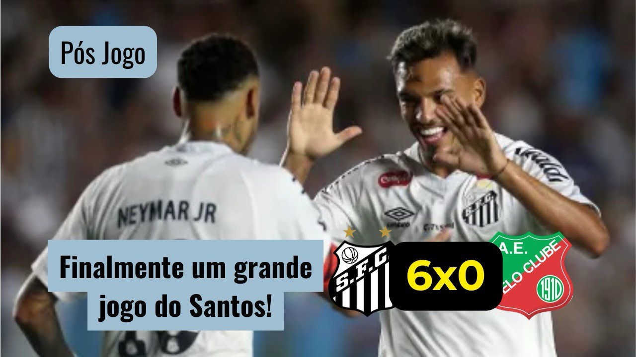 Animador. Pós jogo Santos 6 x 0 Velo Clube - Campeonato Paulista