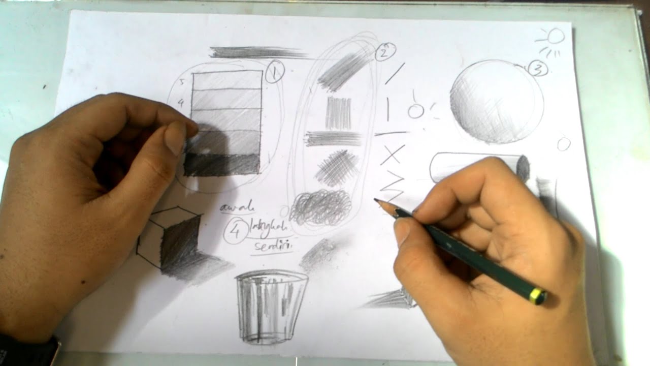 TIPS mengARSIR dan membuat BAYANGAN