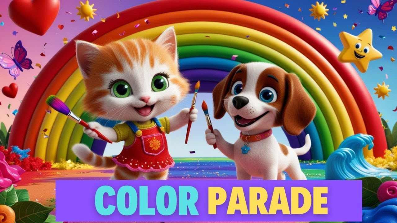 Learn Colors with Kiki and Pablo  | A Happy Color Adventure | Nursery Rhymes for Rockstars