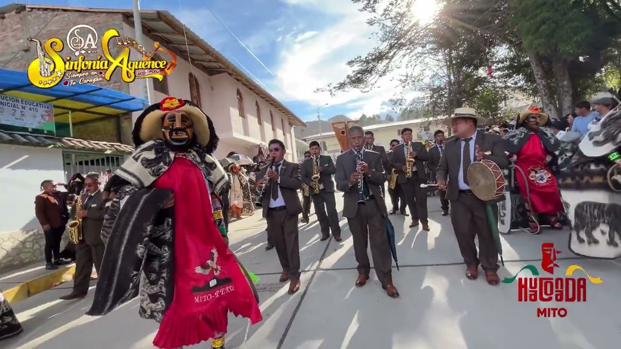 Huaconada de Mito 2026 con tu Orquesta Sinfonía Aquence 🎷✨#mito #huaconada #orquesta #peru 