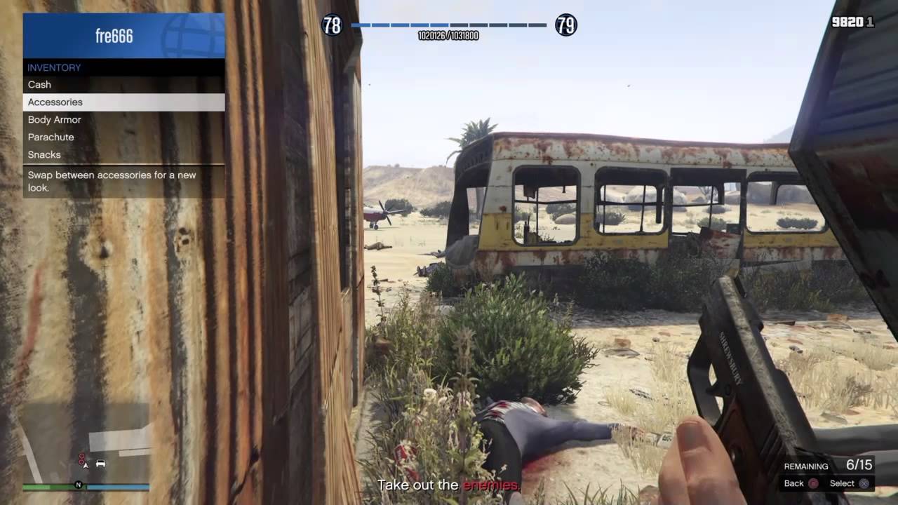 Gta5 50's agent gang war with sns gun
