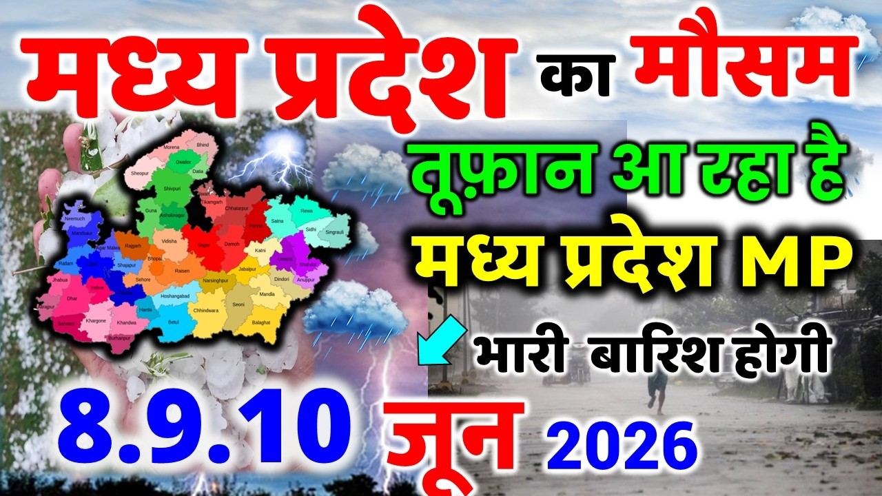 Heavy rain in Madhya Pradesh, Madhya Pradesh weather, Madhya Pradesh weather June 8, 2026