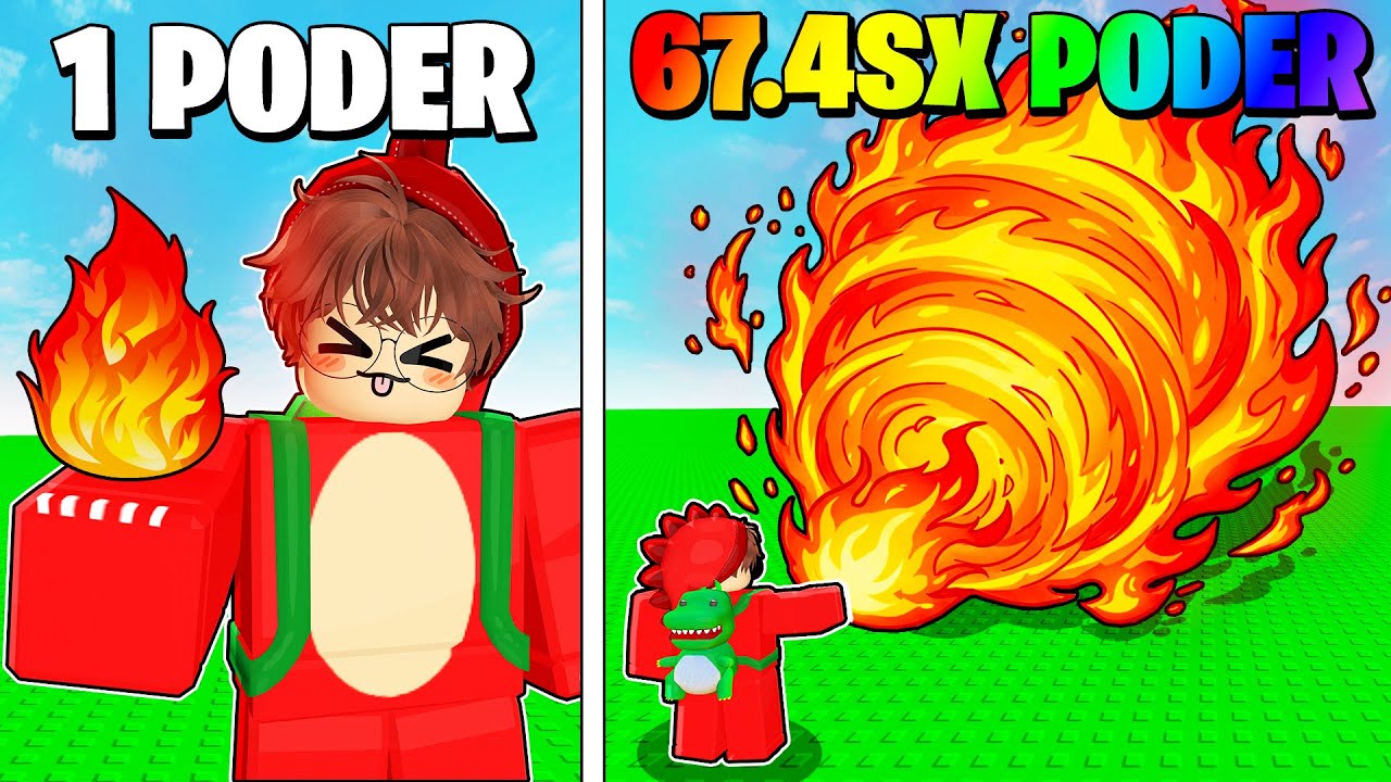 Gastei DINHEIRO INFINITO para melhorar a BOLA DE FOGO MAIS FORTE do Roblox
