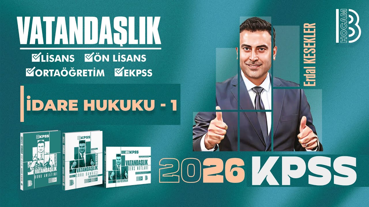 28)2026 KPSS Vatandaşlık–İdare Hukuku1–İdari Fonksiyon–Merkezden ve Yerinden Yönetim–Yetki Genişliği