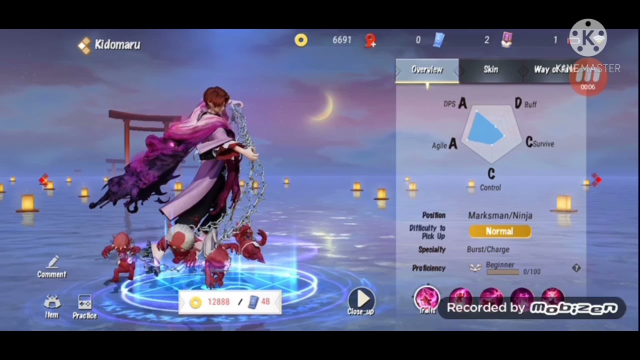 Kidomaru Skill Guide (Onmyoji Arena)😁