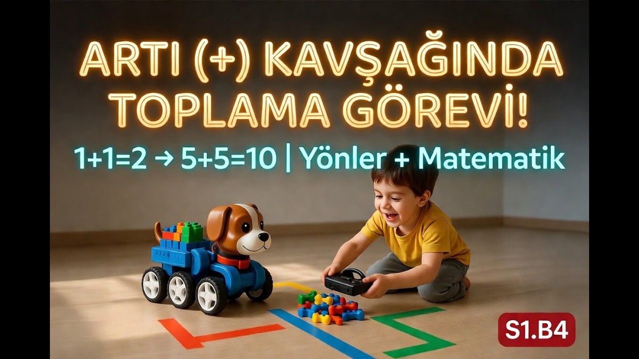 S1.B4 | Robotla Yönler ve Toplama İşlemi: Artı (+) Kavşağında Büyük Görev! ➕🤖