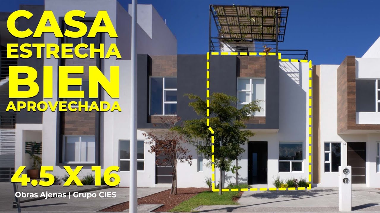 CASA EN TERRENO DE 4.5M DE FRENTE BIEN APROVECHADO | Obras Ajenas | Grupo CIES + Boreal Residencial