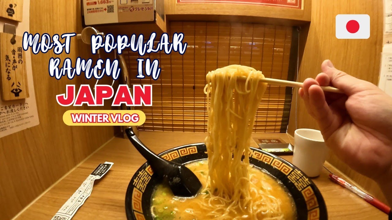 Winter Morning in Japan 🇯🇵 | Ichiran Ramen for Breakfast on a Cold Day