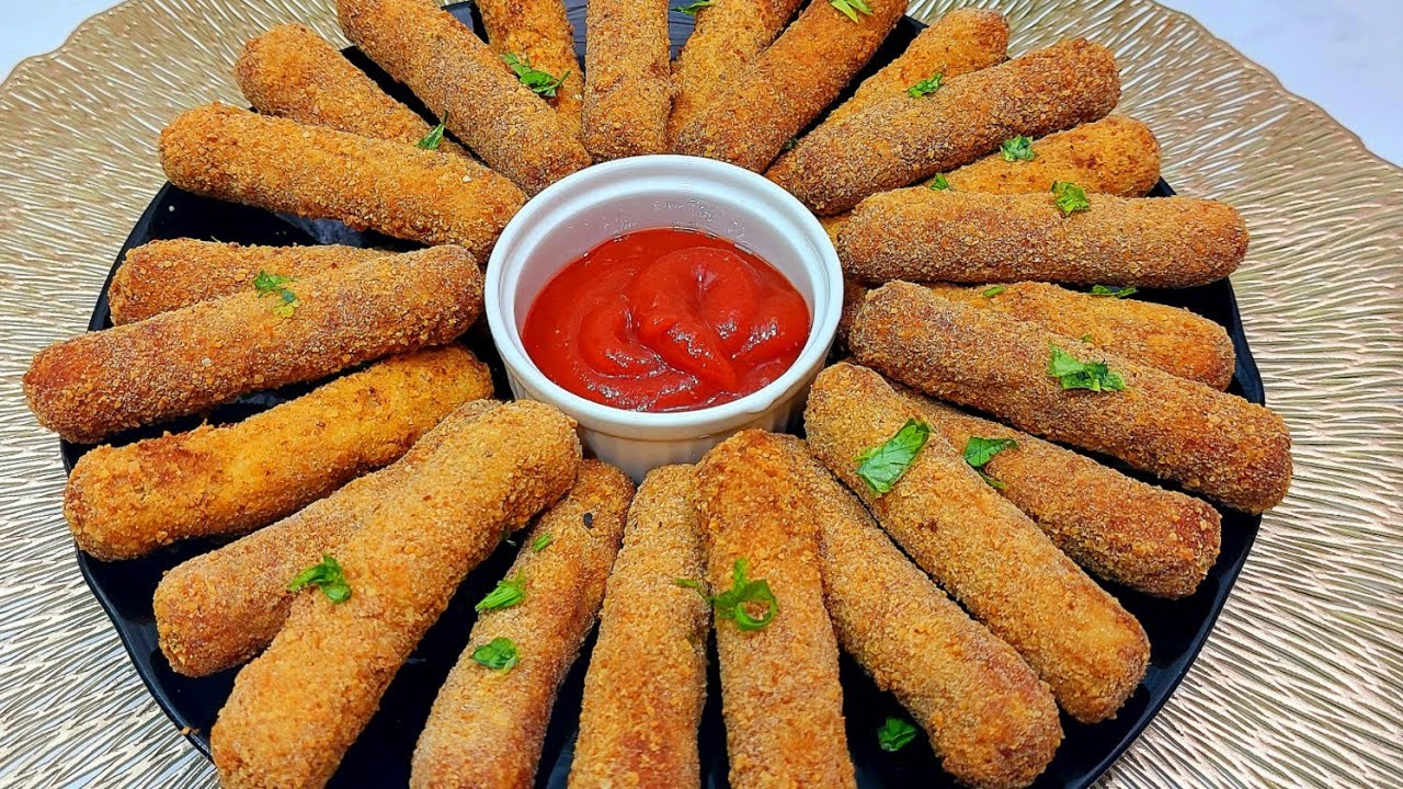 سجليها لرمضان ⁉️ بصدر فرخة عملت ٥٠ قطعة من اصابع الفراخ المقرمشة 🌙👌😋 