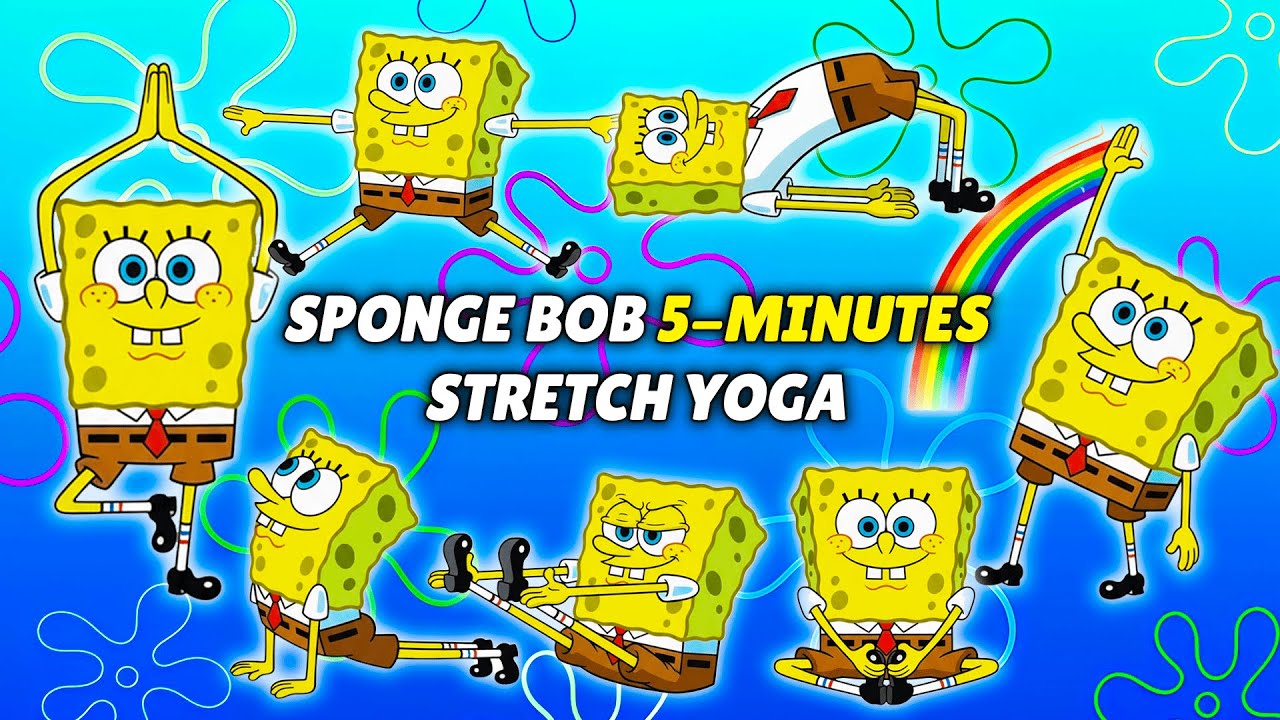 SpongeBob Stretch Party! 🧽💪 Fun & Easy Yoga for Kids