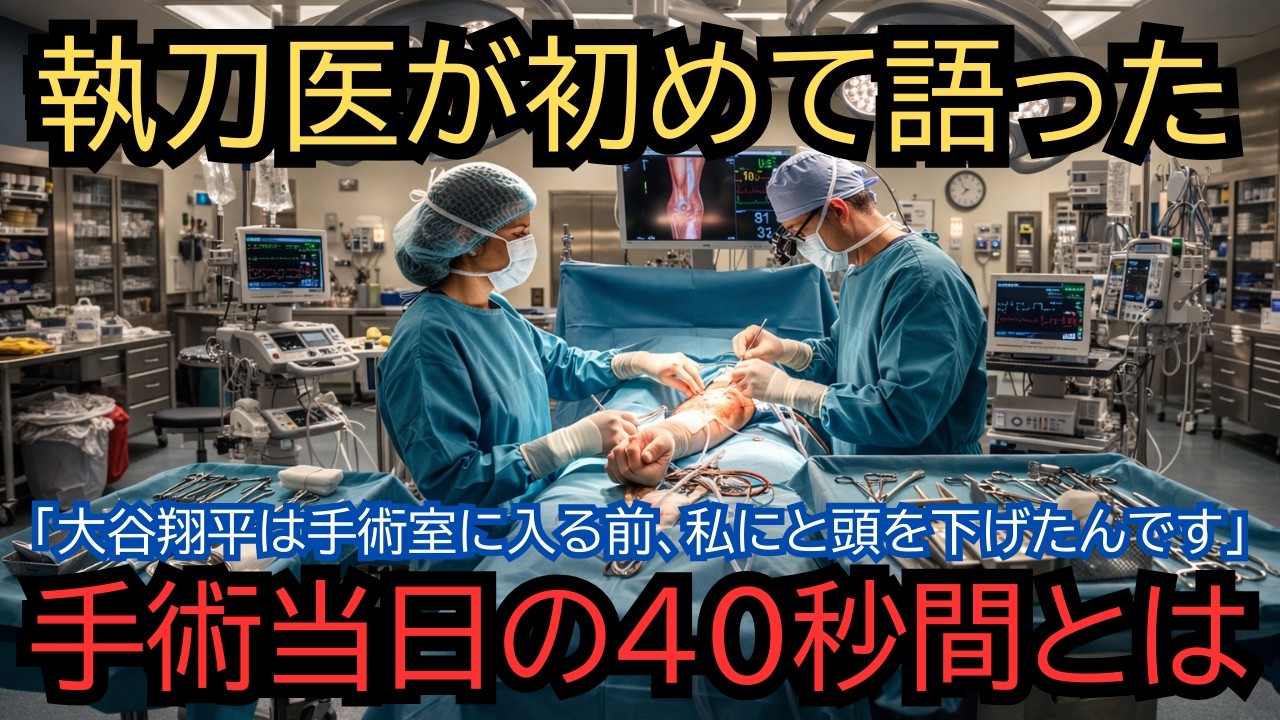 【涙腺崩壊】「あの子は手術室に入る前、私に『ご迷惑をかけてすみません』と頭を下げたんです」執刀医が初めて語った、大谷翔平の手術当日の