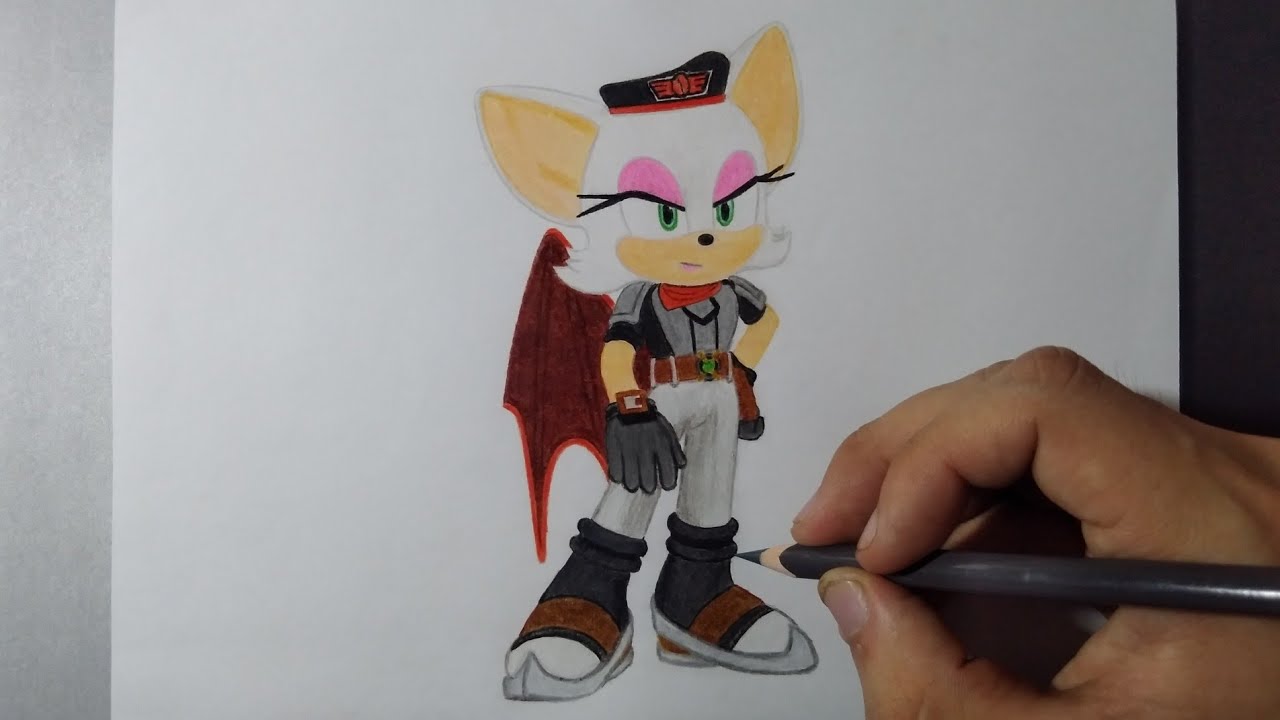 Dibujando a Rebel Rouge | Sonic Prime - Nueva Yugork | Drawing Rebel Rouge