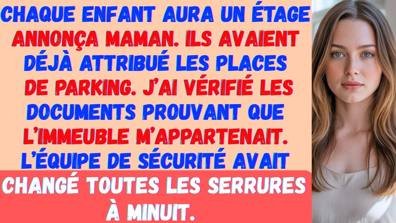 Pendant le dîner du dimanche, ils ont décidé de se partager ma maison mais mon équipe juridique a fa