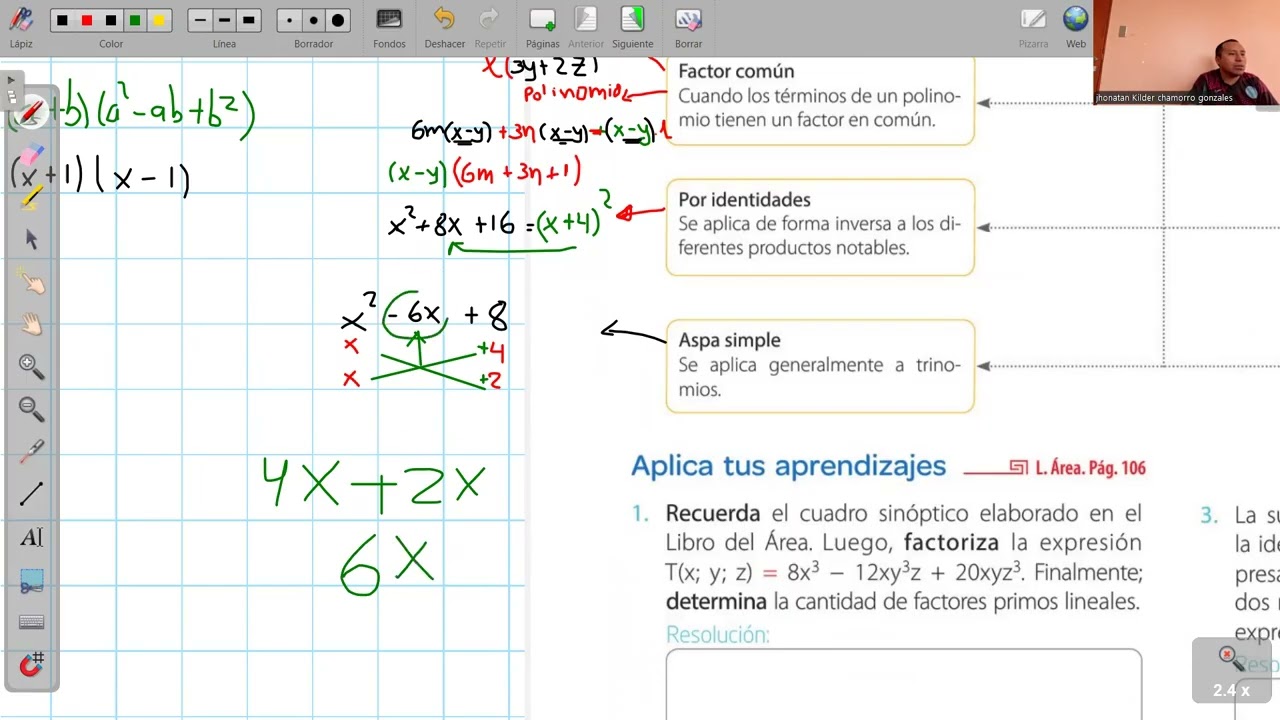 5.Factorizacion -- ÁLGEBRA -- Ciclo Verano 2026