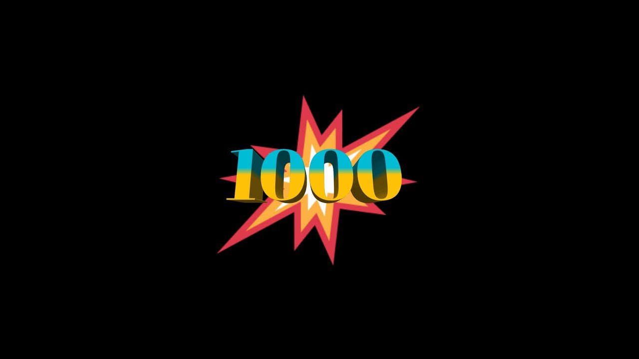 Спосибо за 1000 подписчиков!!! [SUBSCRIBE INTRO]