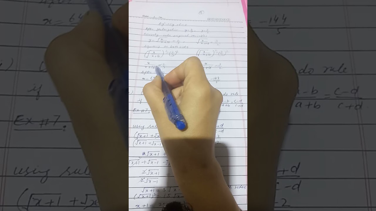 ch#7 ex#7.2 radical equations and it's types