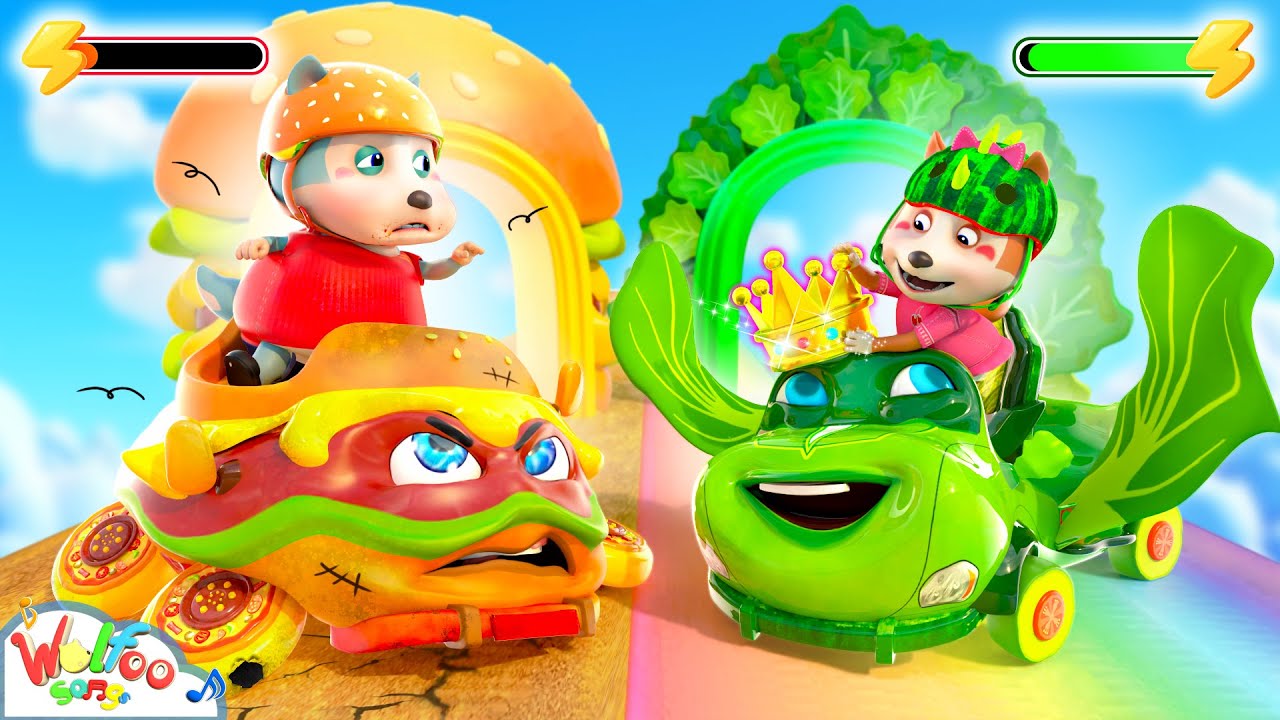 Don't Over Eat! Funny Food Car Challenge Song | Kids Songs & Nursery Rhymes
