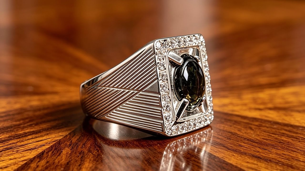 making a men's black sapphire ring - handmade jewelry