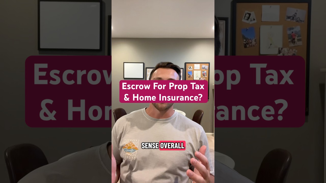 Should you escrow your property tax and insurance? #escrow #house #taxes #insurance