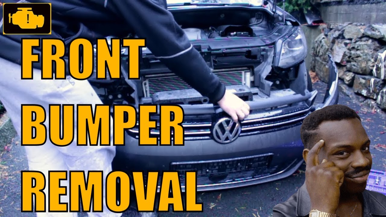 Снятие переднего бампера Vw Touran 1t3 - Front bumper removal vw Touran