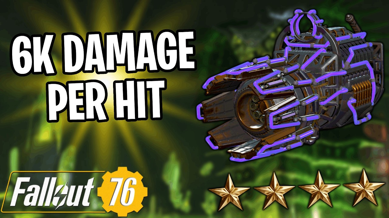 Updated Gatling Plasma Build 6400 Damage On Snake - Fallout 76