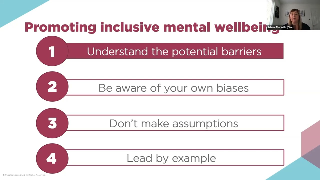Inclusive Mental Health and Wellbeing Webinar