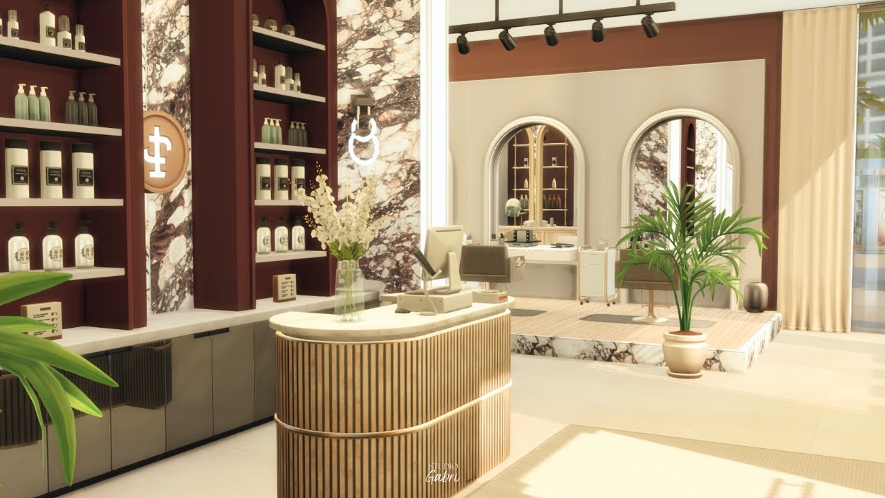 I Designed a *HAIR SALON* in The Sims 4!