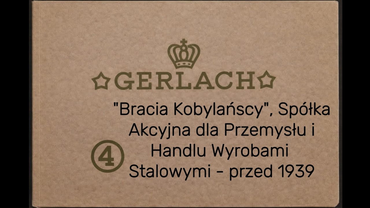 Katalog Firmy Gerlach - Bracia Kobylańscy - przed 1939