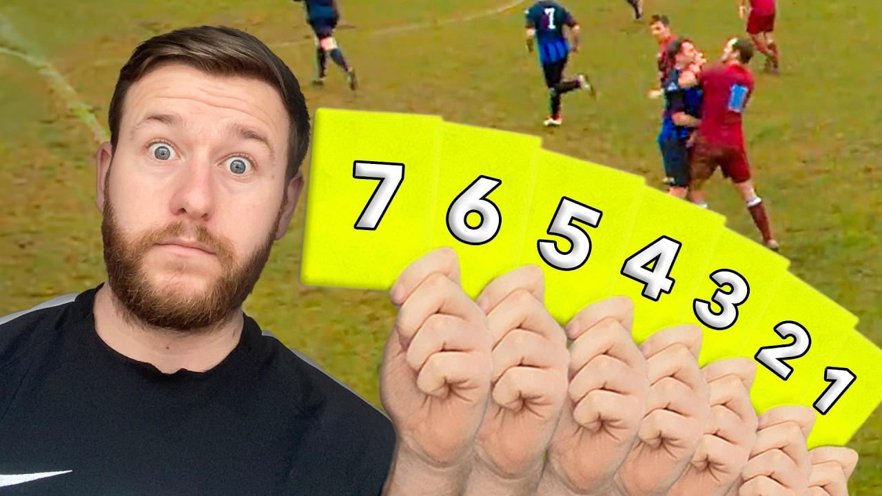 7 YELLOW CARDS! 6 Goals! Referee Matchday Vlog #3